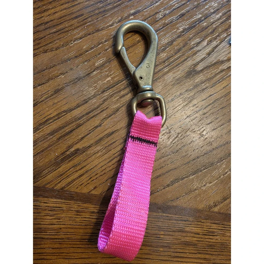 Brass Clip Hook 3‎ Scuba Diving Swivel Strap Gear Keeper Pink